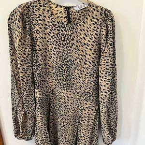 & Other Stories Leopard Print skater dress